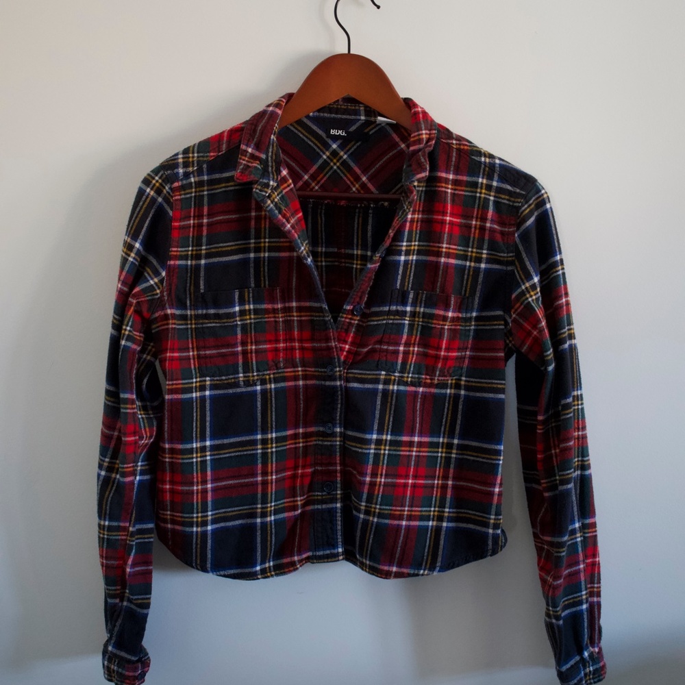 Urban Outfitters Long Sleeve Crop Flannel. Size S.